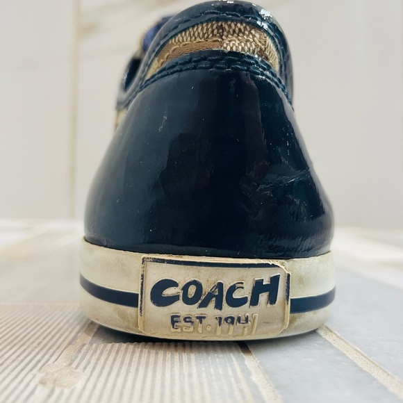 Coach sneakers classic Folly signature logo size womwens 6.5 canvas shoes - Picture 8 of 14